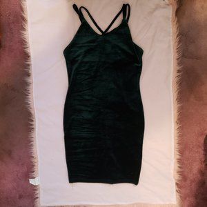Green Velvet Dress